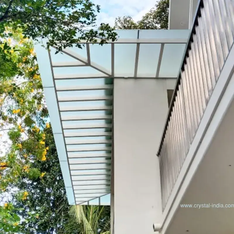 Toughened Glass Pergola – Glass Roof – Glass Canopy – Crystal-India